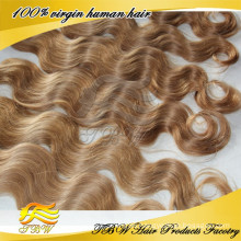 100% virgin human hair blonde russian hair for fashion woman MOQ 1 piece